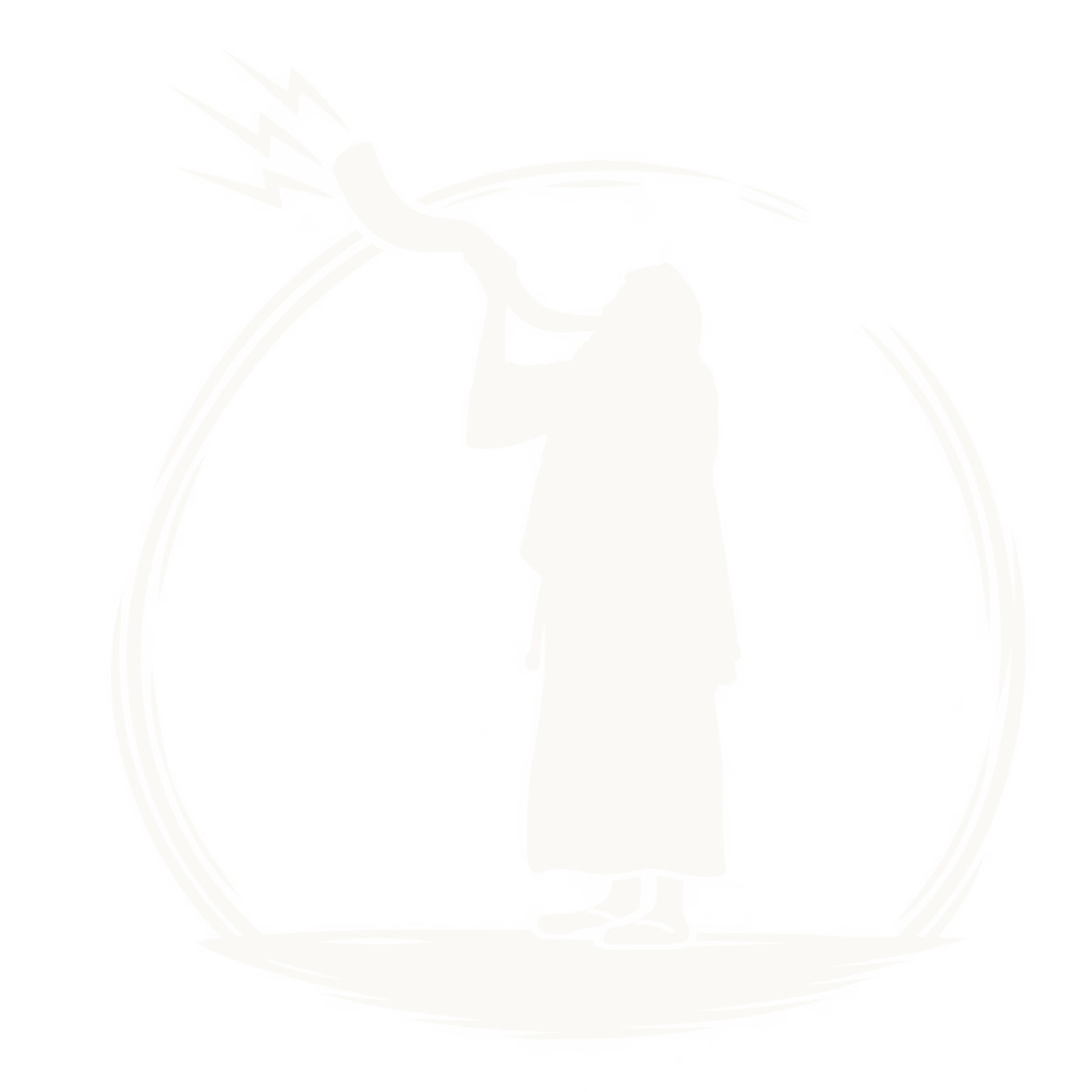 Off-white shofar blower emblem